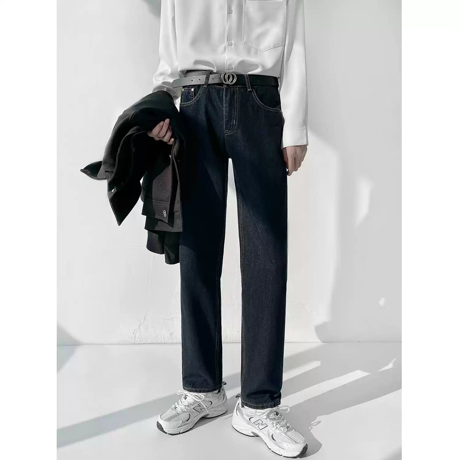 Deep Blue Classic Straight Jeans