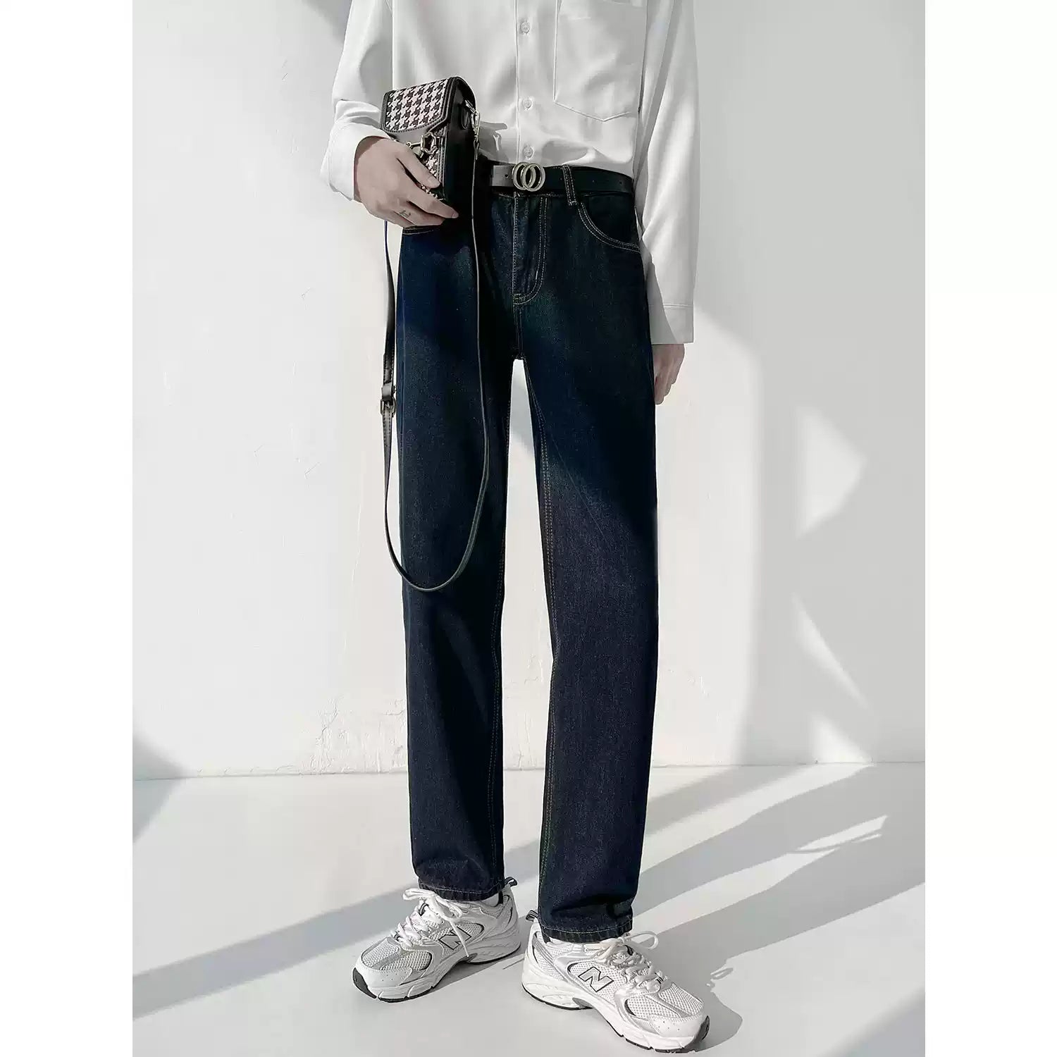 Deep Blue Classic Straight Jeans