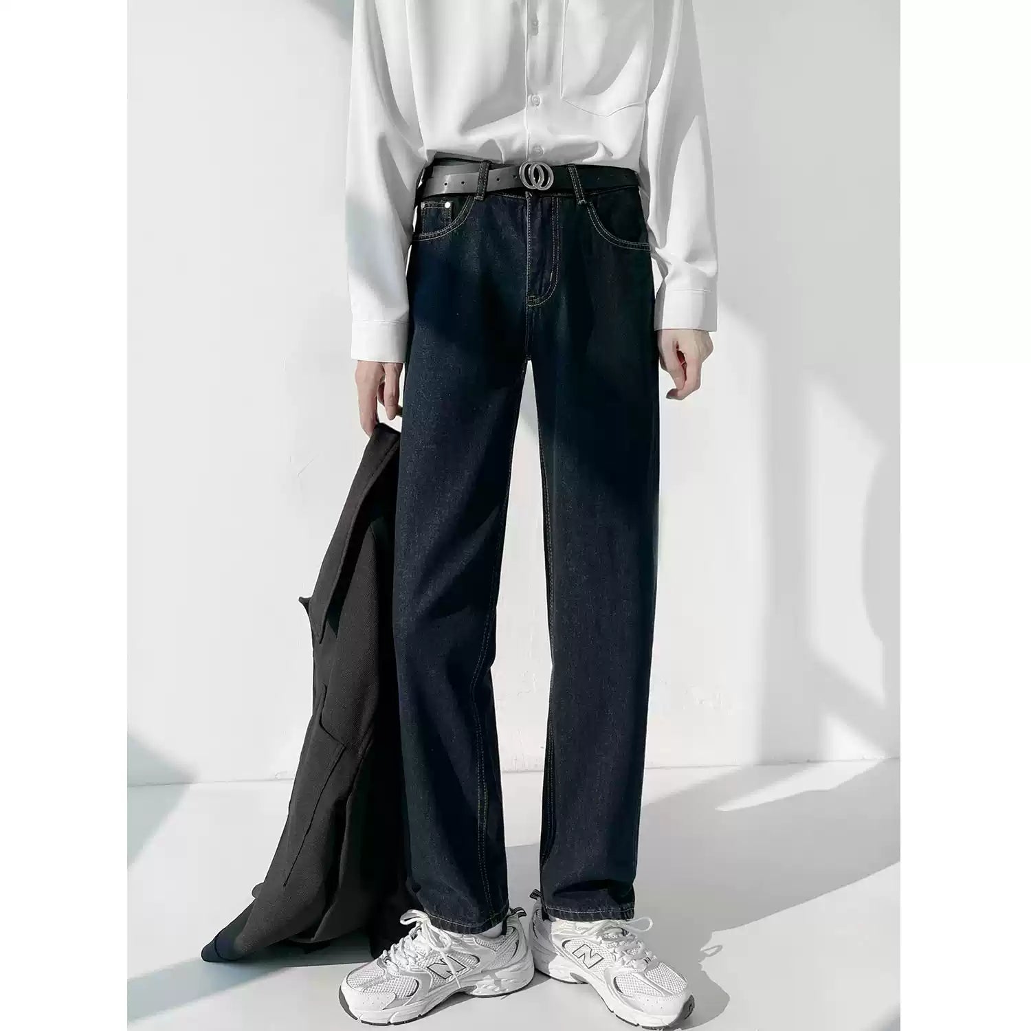 Deep Blue Classic Straight Jeans