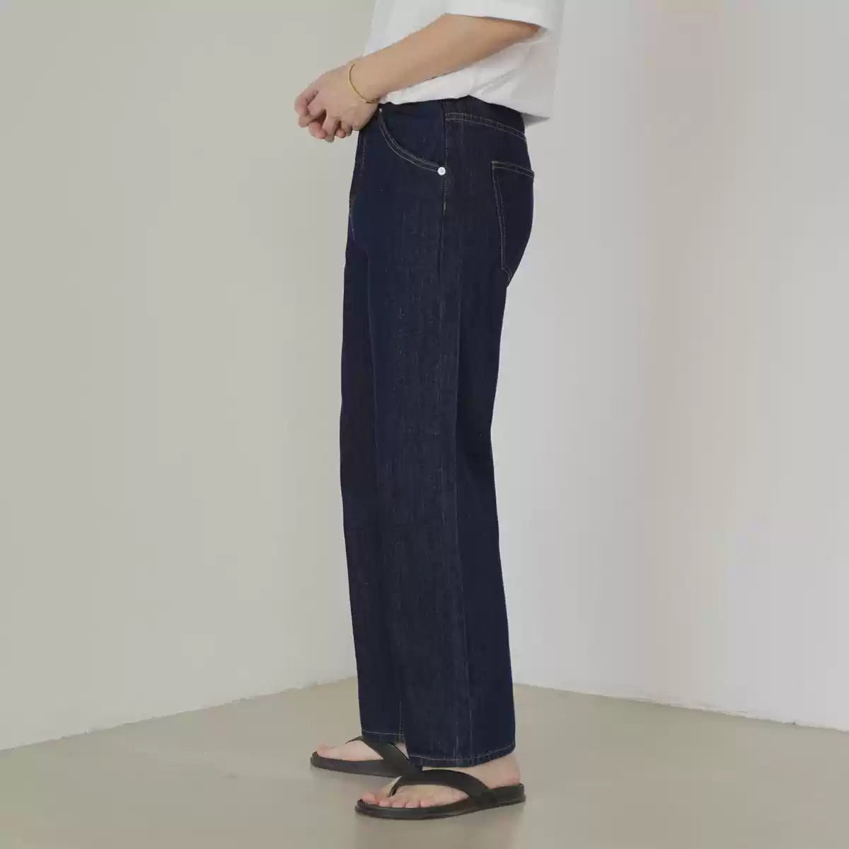 Korean Wash Relaxed Straight Jeans