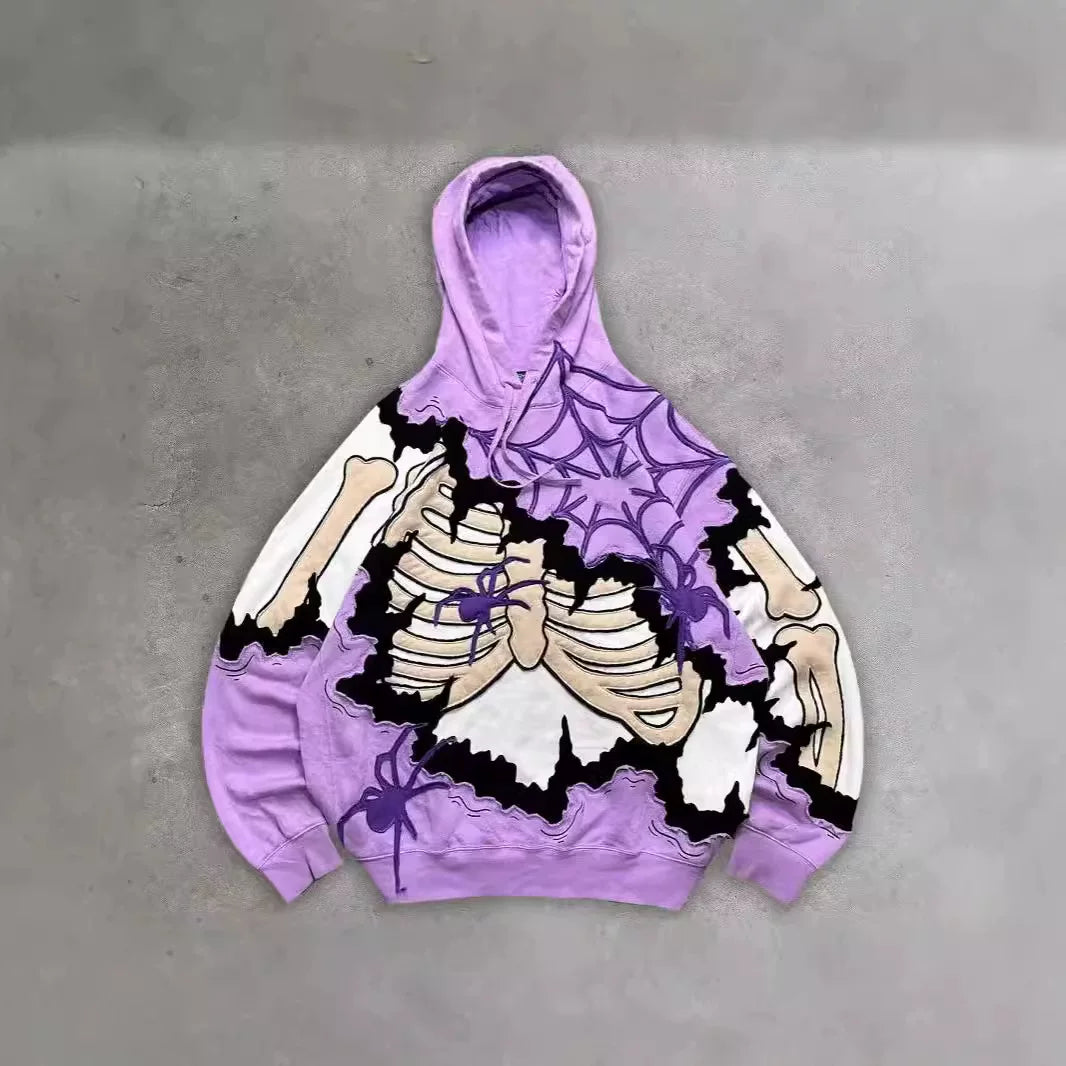 Skeleton Graphic Streetwear Hoodie