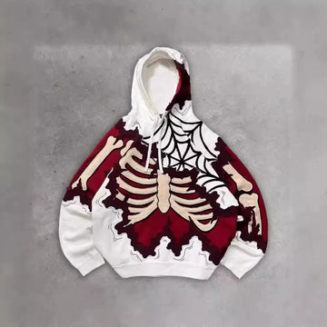 Skeleton Graphic Streetwear Hoodie
