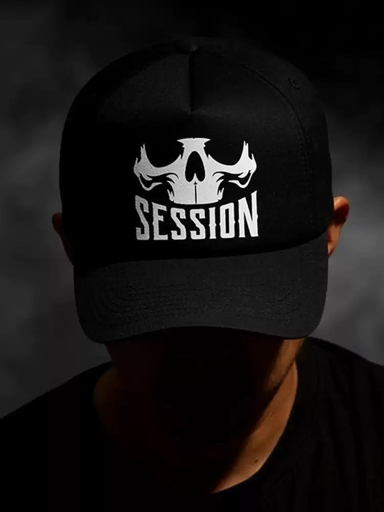 Camo Skull Washed Baseball Cap