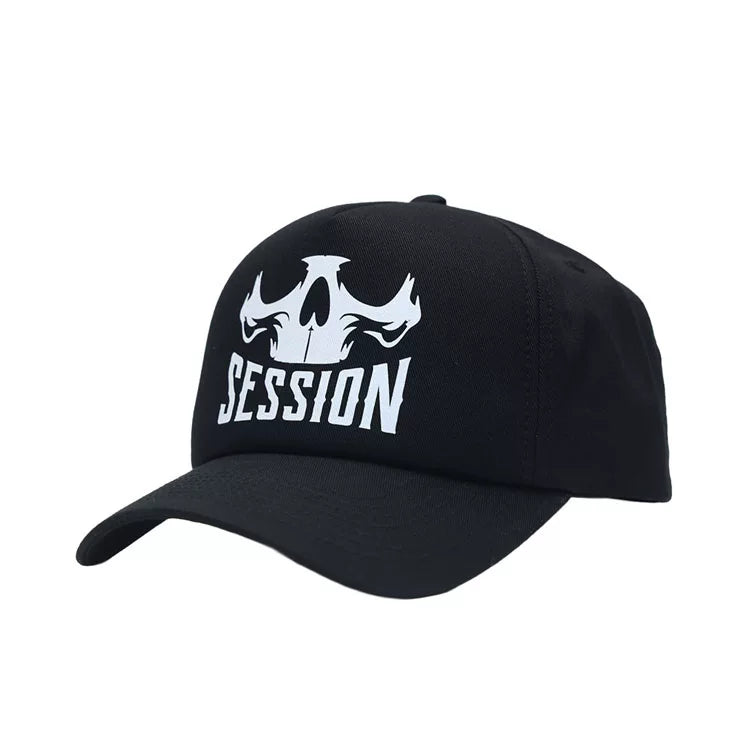 Camo Skull Washed Baseball Cap
