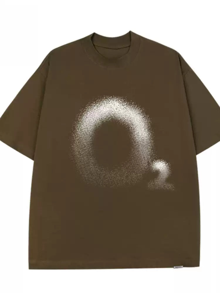 Vintage Halo Graphic Cotton T-Shirt